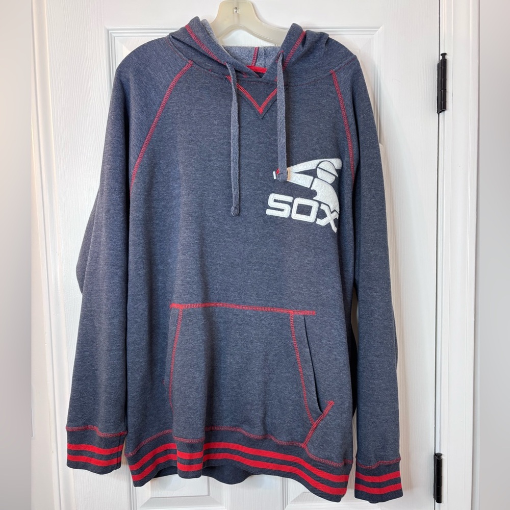 Stitches Navy and Red Sox Hoodie